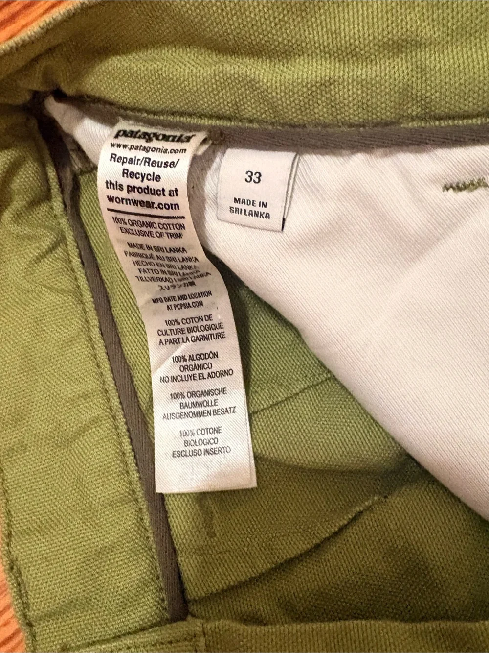 Men’s Patagonia Olive Stand Up Shorts
